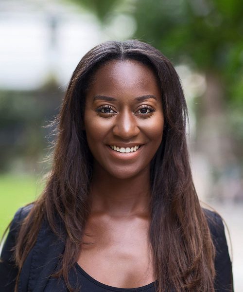 a woman smiling for the camera