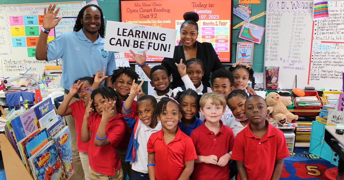 a group of people posing for a photo